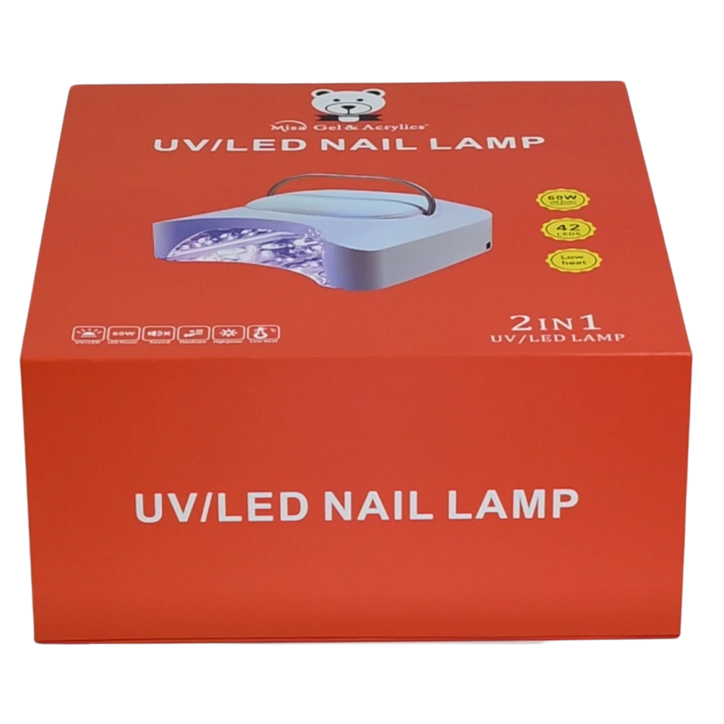 Misa Gel & Acrylics X8 Bat Cordless UV/LED Nail Lamp – 60W Professional Rechargeable Nail Lamp