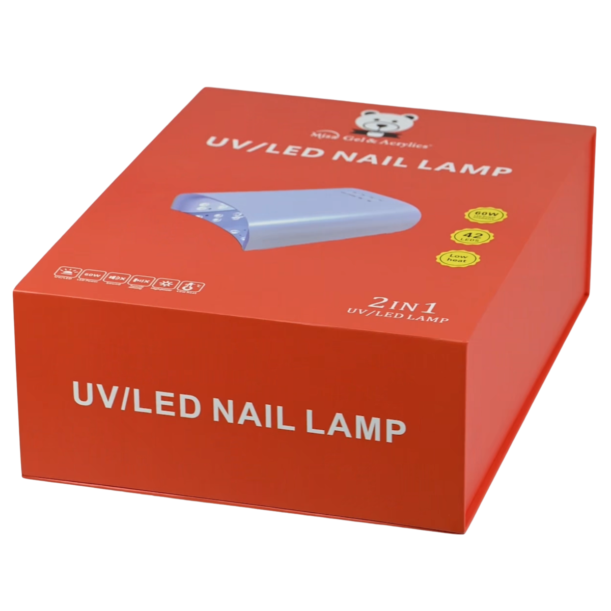 Misa Gel & Acrylics X9 Bat Cordless UV/LED Nail Lamp – 60W Professional Rechargeable Nail Lamp